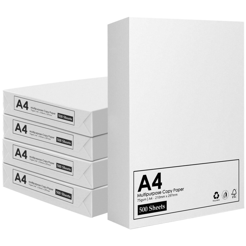 A4 Sheet White Paper - 1 Ream (500 Paper)